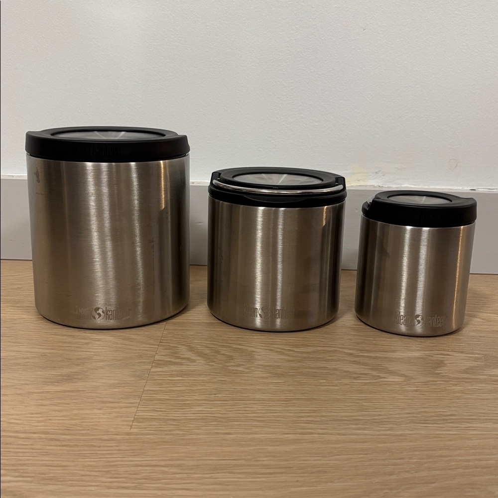 KLEAN KANTEEN TKCanister Food Container Trio (8, 16 & 32 oz)